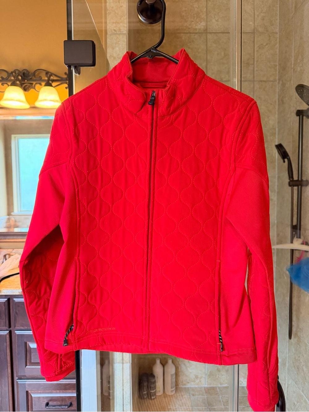 Brooks Women’s Red Quilted Running Jacket